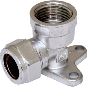 Allpex Chrome Plated Compression Wall Plate Elbow